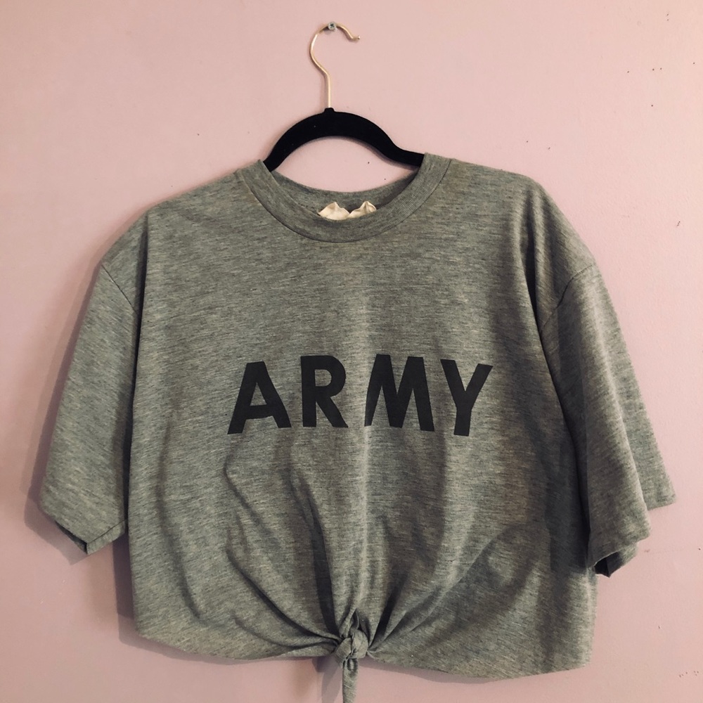 Crop Top Army Tee